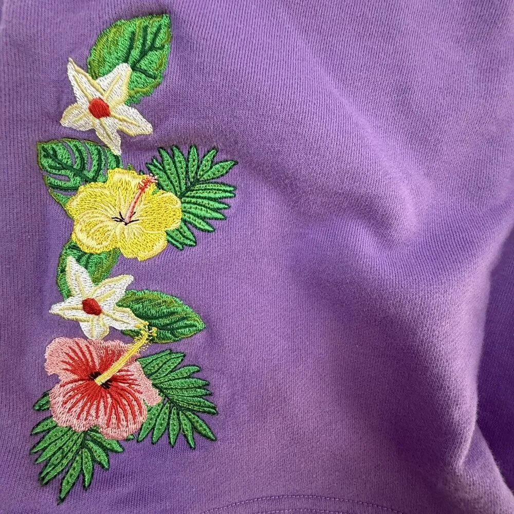 Rip N Dip Aloha Nerm Shorts Sweatshorts Men Medium Lavender Embroidered Hawaiian